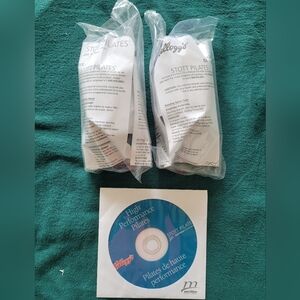 Kellogg's Stott Pilates DVD & 2 BLUE Toning Balls. New And Still Factory Sealed
